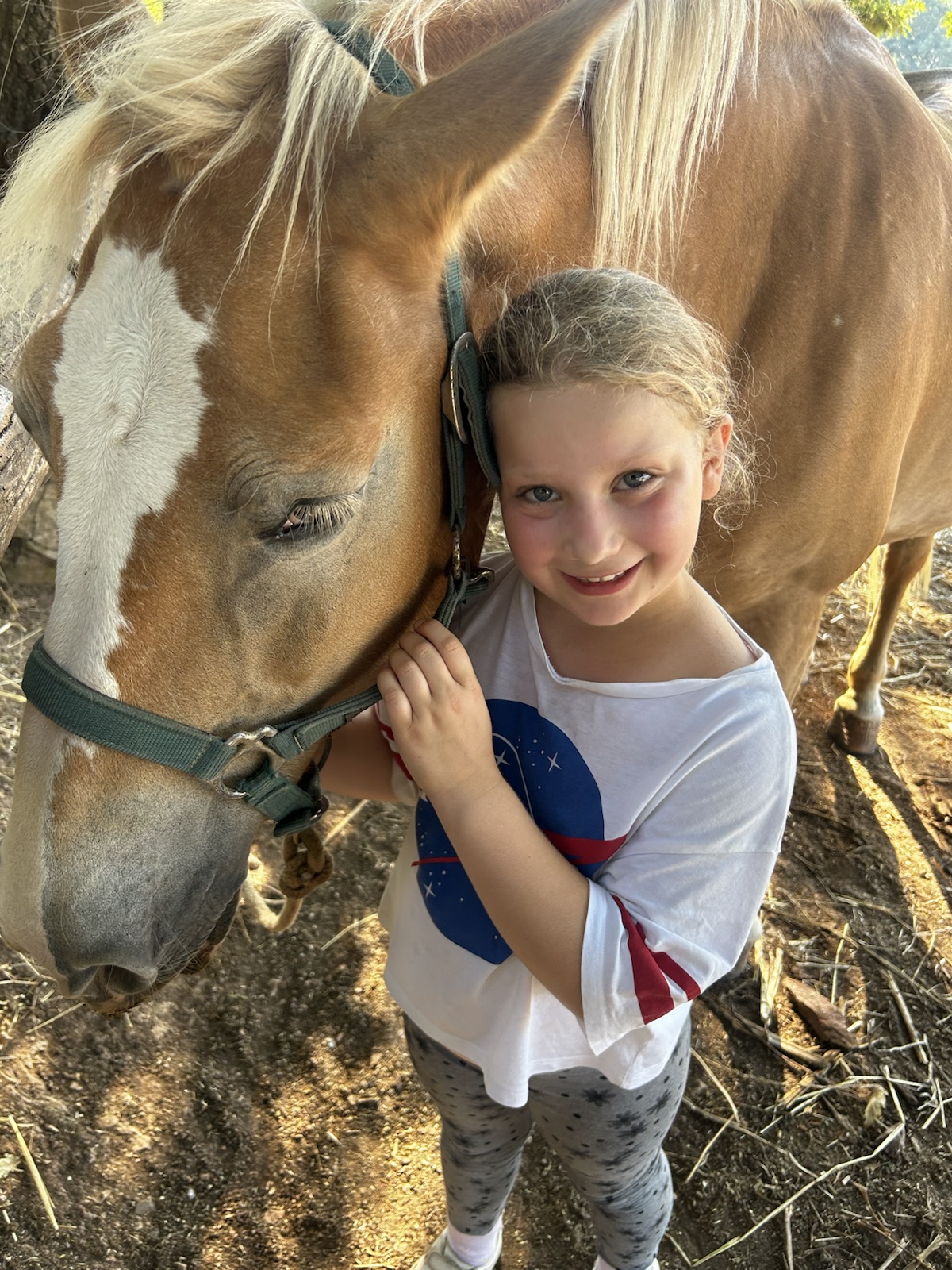 Mathilde with a horse